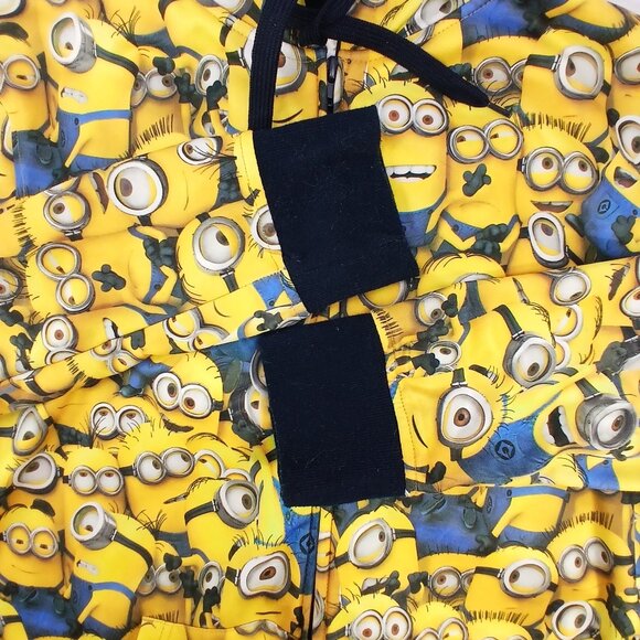 Despicable Me Minion Made Yellow Soft-shell Jacket Windbreaker w/ Hood Like New - Picture 6 of 8